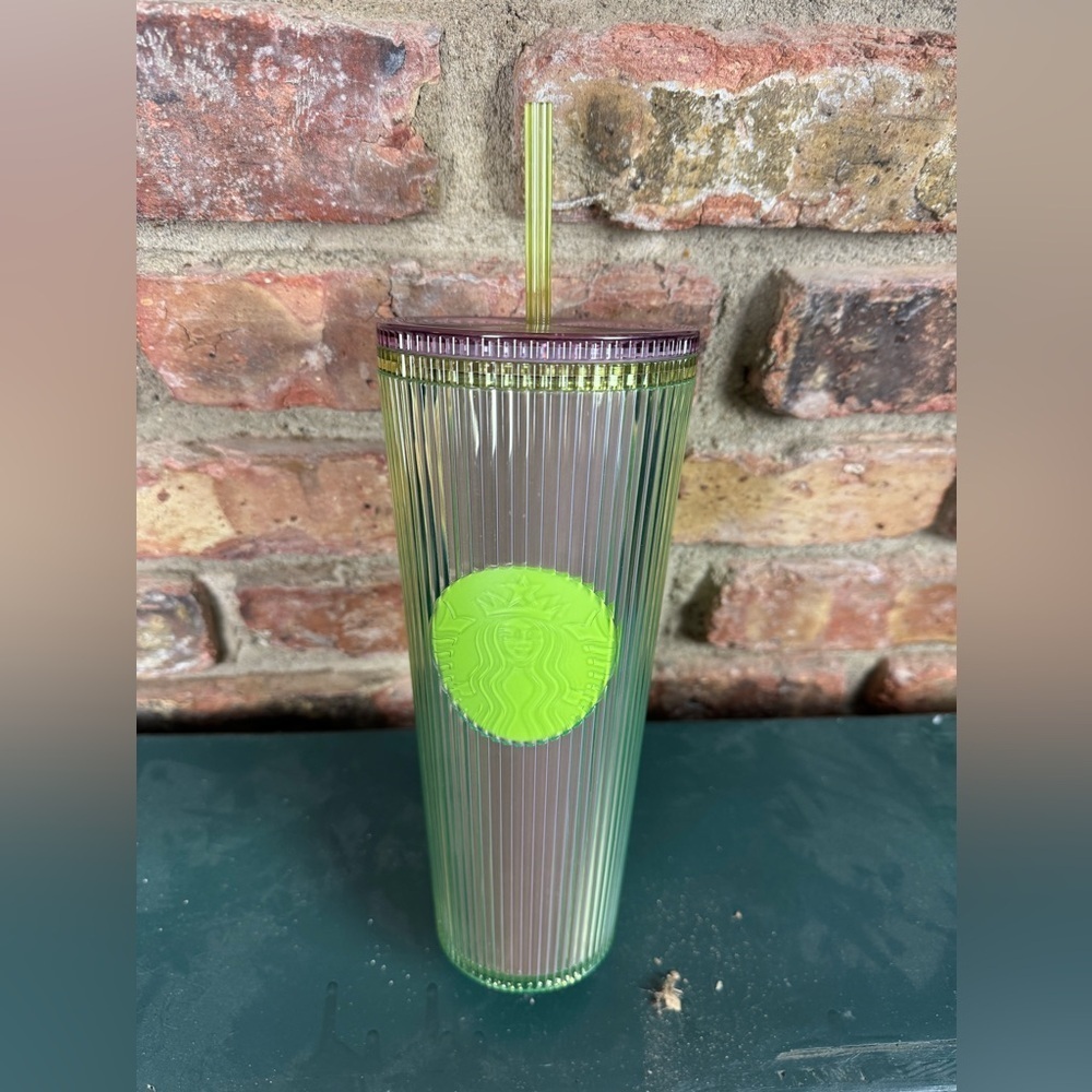 Starbucks Green and Pink Tumbler